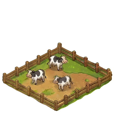 Pasture with dairy cows